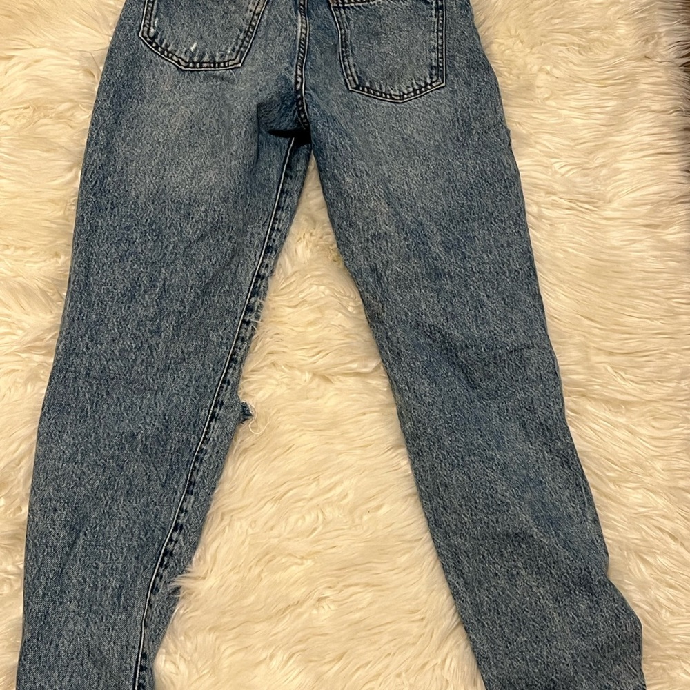 Denim&Co Blue Straight Leg Jeans